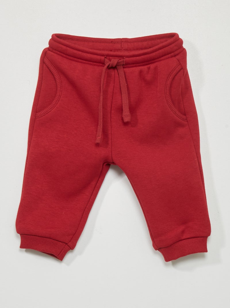 Pantalon de jogging Rouge - Kiabi