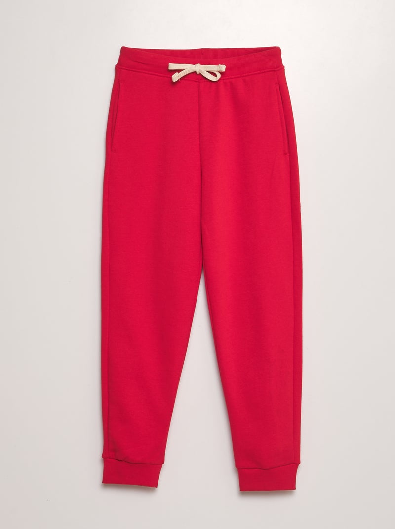 Pantalon de jogging rouge - Kiabi