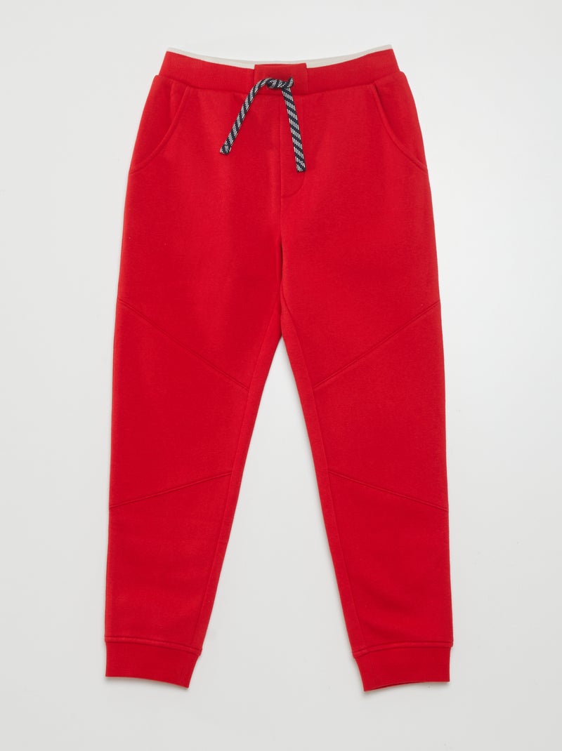 Pantalon de jogging rouge - Kiabi