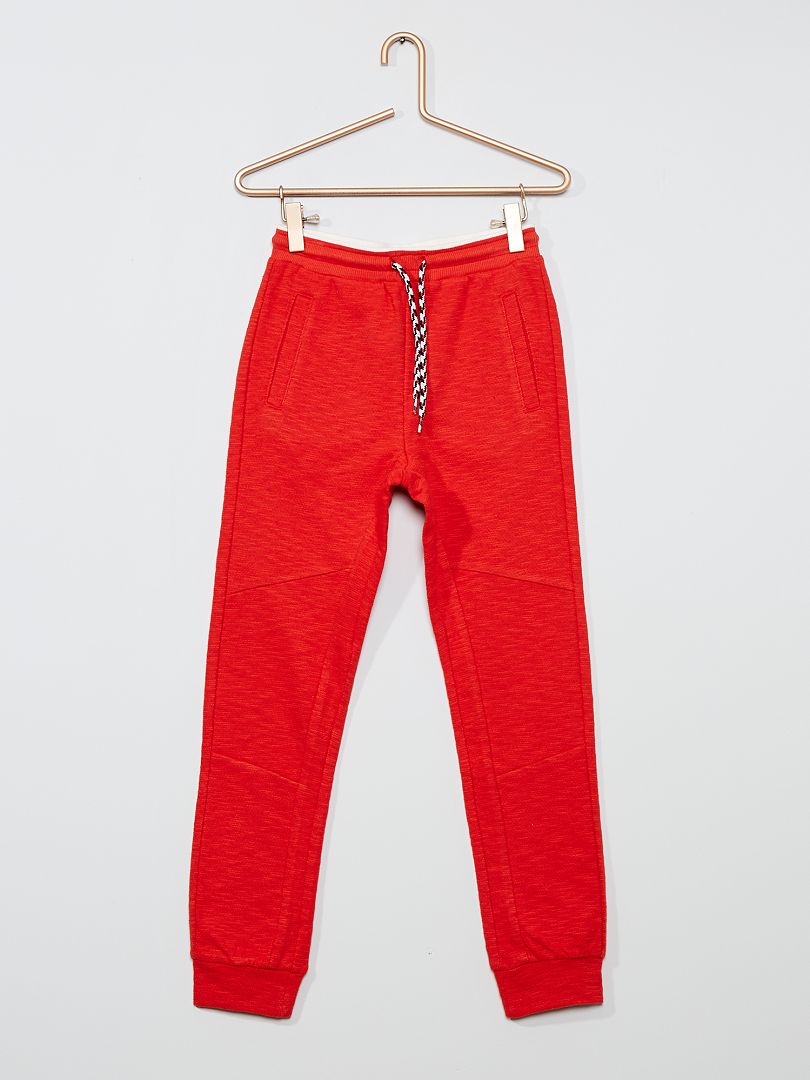 Pantalon de jogging rouge - Kiabi