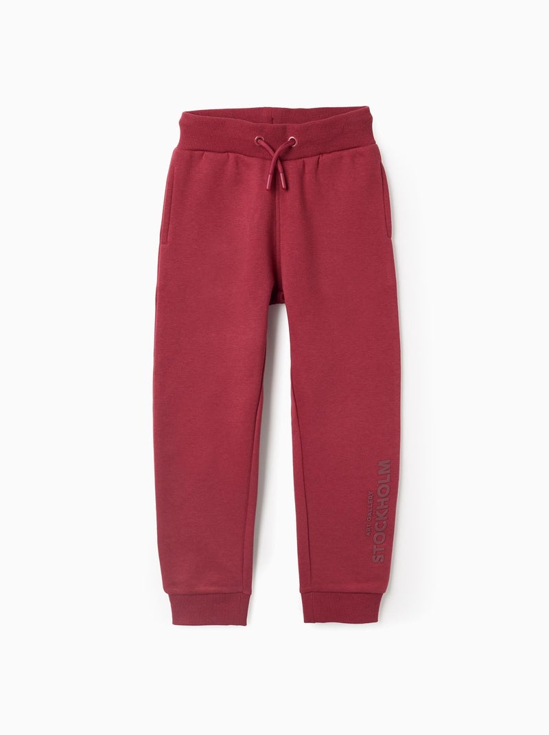 Pantalon de Jogging Slim Fit Rouge foncé - Kiabi