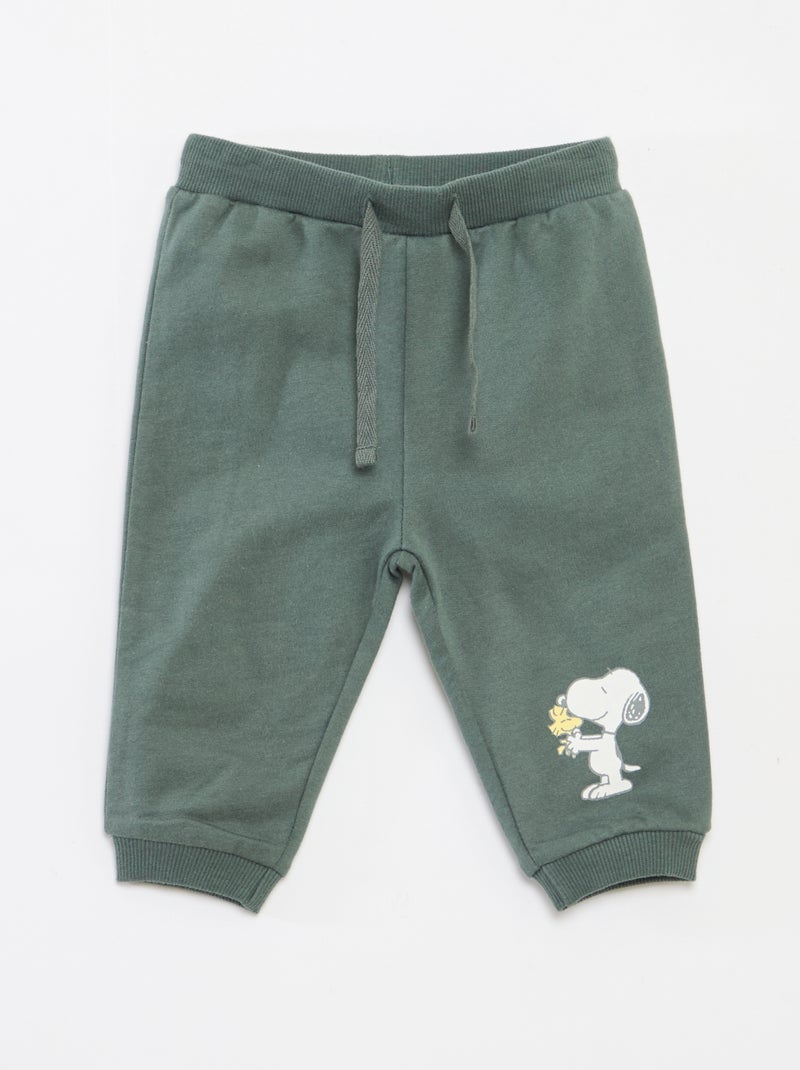 Pantalon de jogging 'Snoopy' Vert - Kiabi