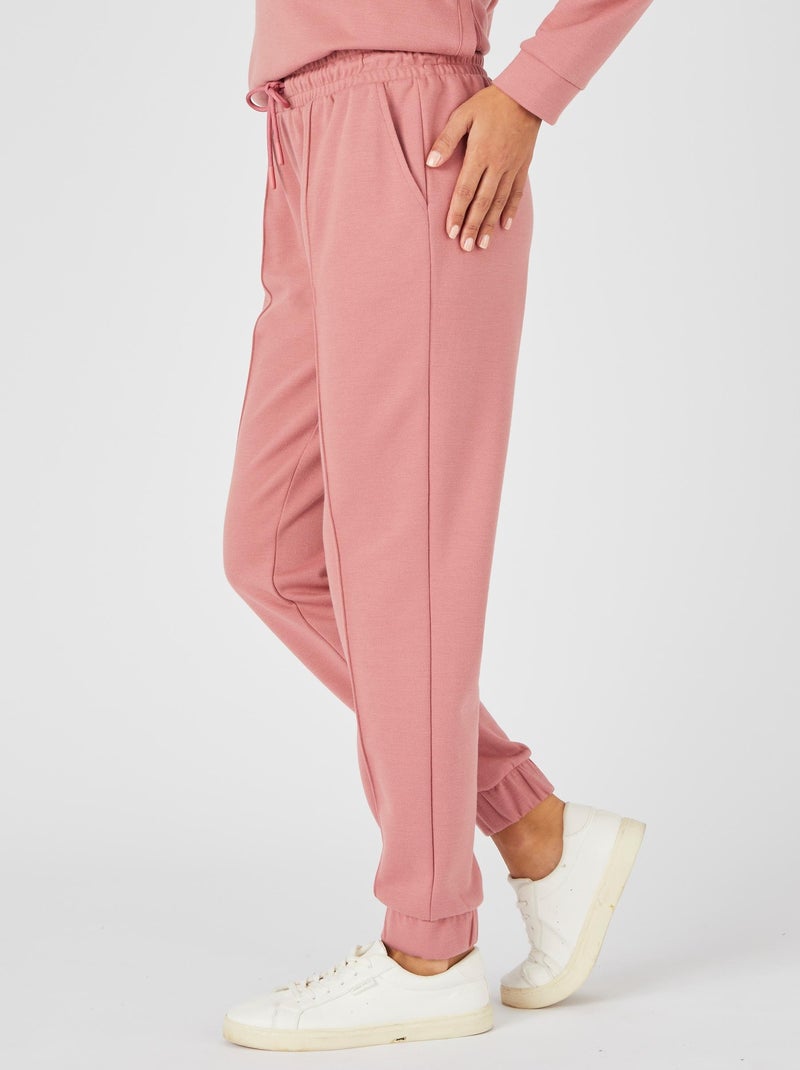 Pantalon de jogging sport-chic - Happy D. by Damart Rose - Kiabi