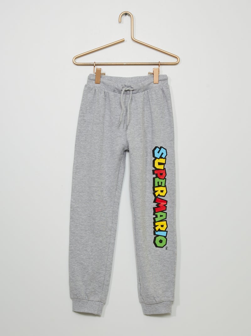 Pantalon de jogging 'Super Mario' gris chiné - Kiabi