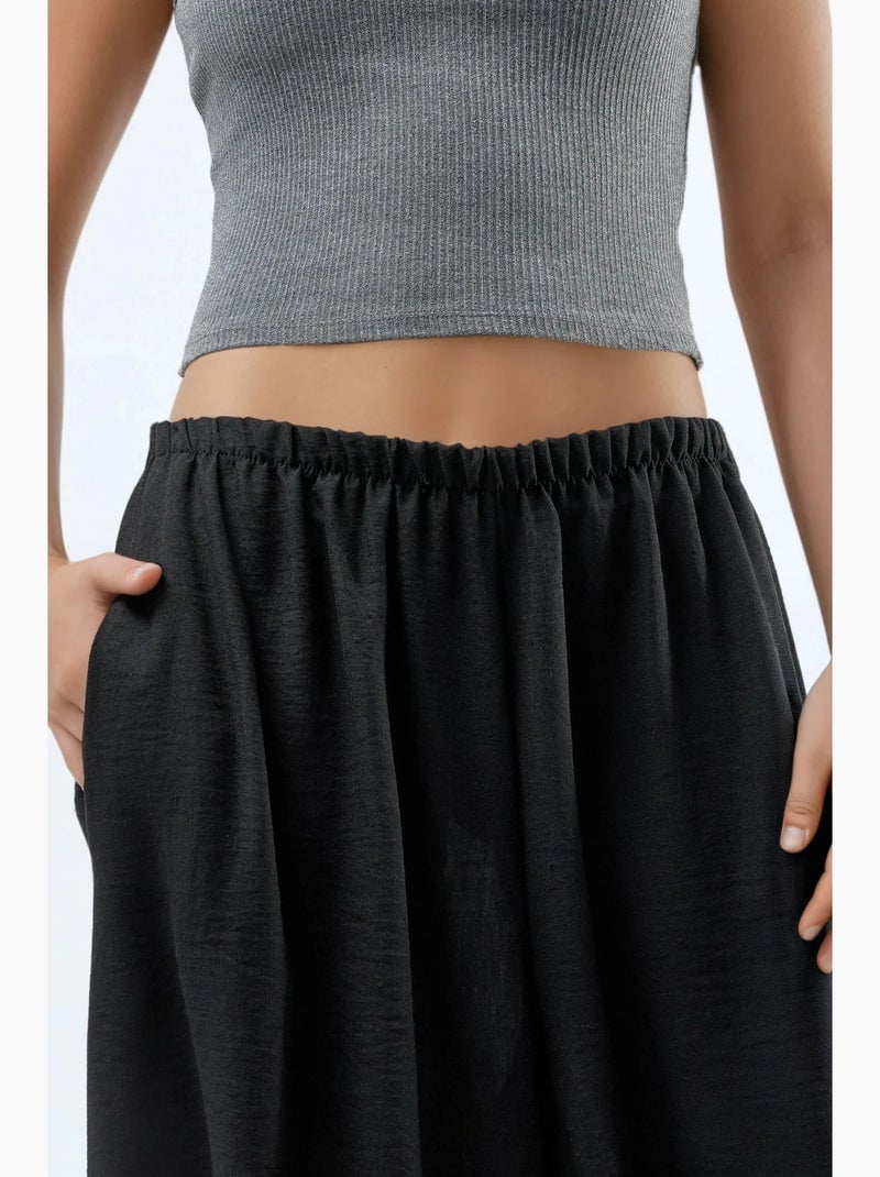 Pantalon de jogging taille basse coupe ample hiccup Noir - Kiabi