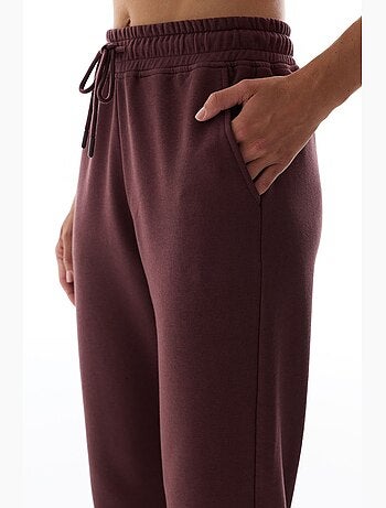 Pantalon de jogging taille haute à bas resserrés penti