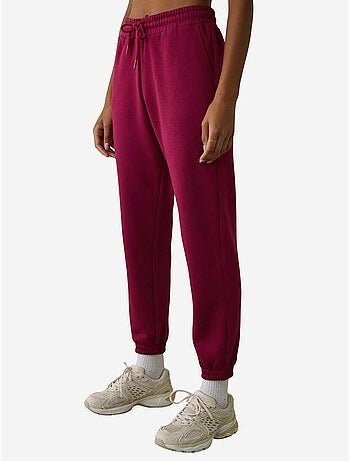 Pantalon de jogging taille haute avec détail à nouer, molletonné penti