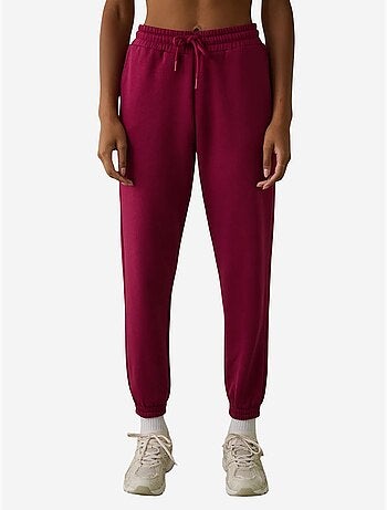 Pantalon de jogging taille haute avec détail à nouer, molletonné penti