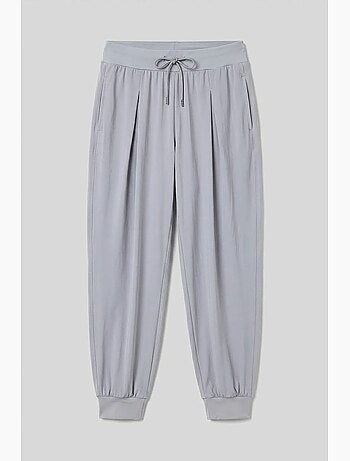 Pantalon de jogging taille mi-haute en jersey fin avec poche tommy