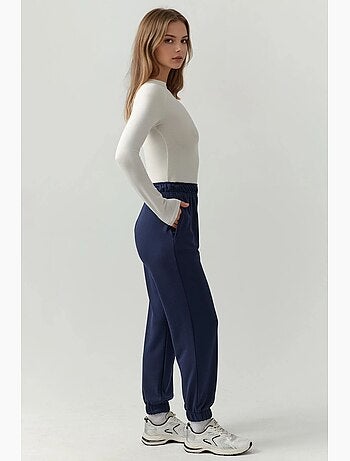 Pantalon de jogging texturé taille haute avec cordon de serrage hiccup