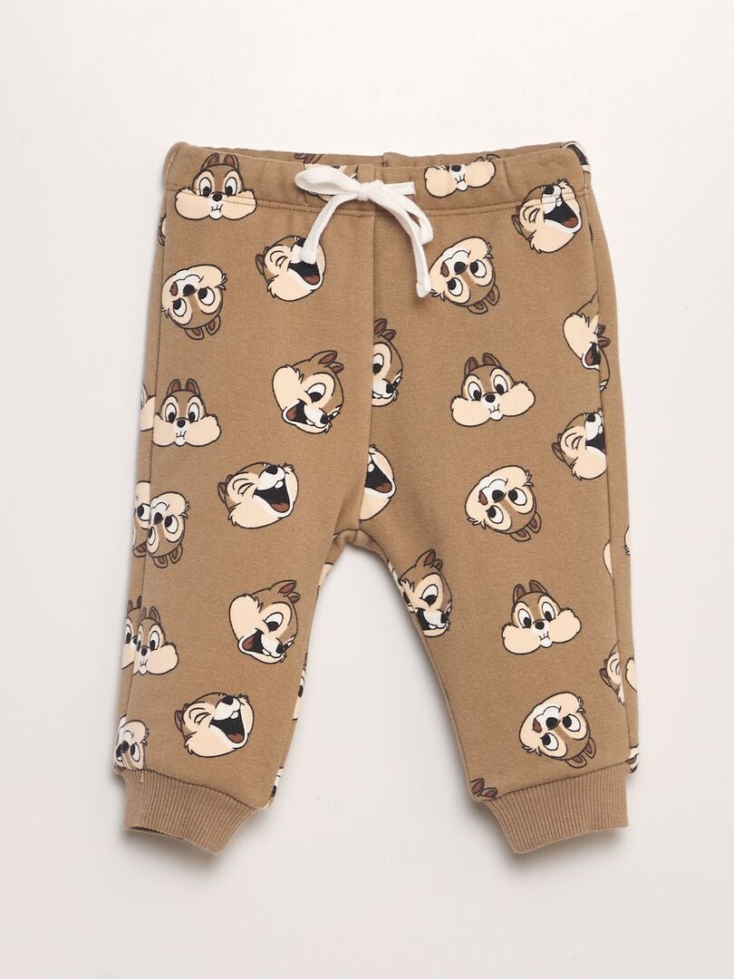 Pantalon de jogging 'Tic & Tac' 'Disney' Beige - Kiabi