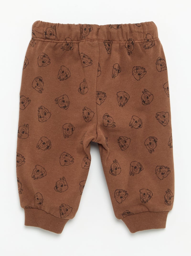 Pantalon de jogging 'Tic & Tac' 'Disney' Marron - Kiabi