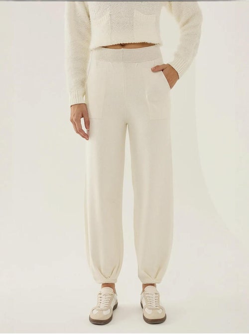 Pantalon de jogging tricoté taille haute - Kiabi Pantalon de jogging tricoté taille haute - Kiabi
