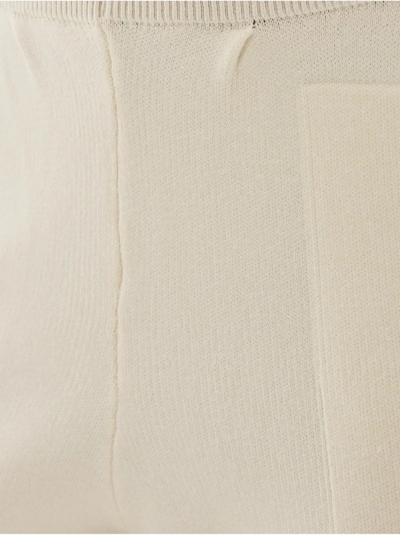 Pantalon de jogging tricoté taille haute Beige naturel - Kiabi