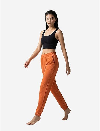 Pantalon de jogging uni à taille élastique my fashion