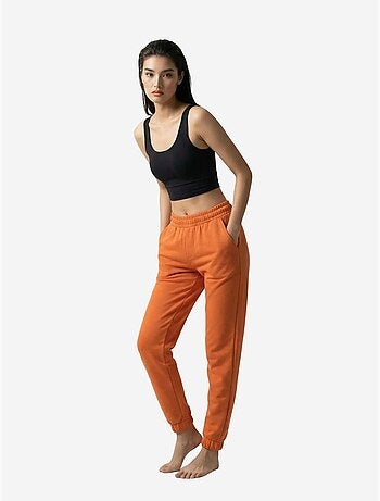 Pantalon de jogging uni à taille élastique my fashion