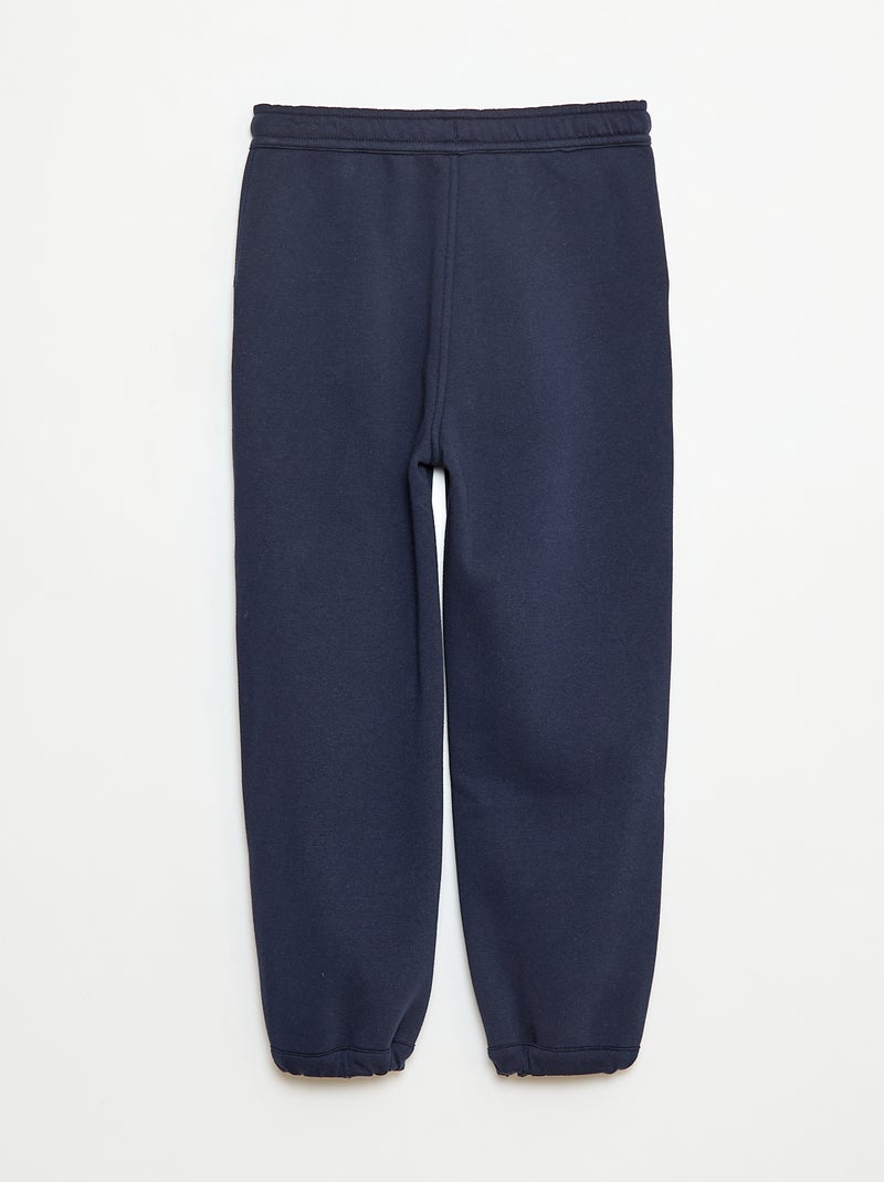 Pantalon de jogging uni avec 2 poches Bleu - Kiabi