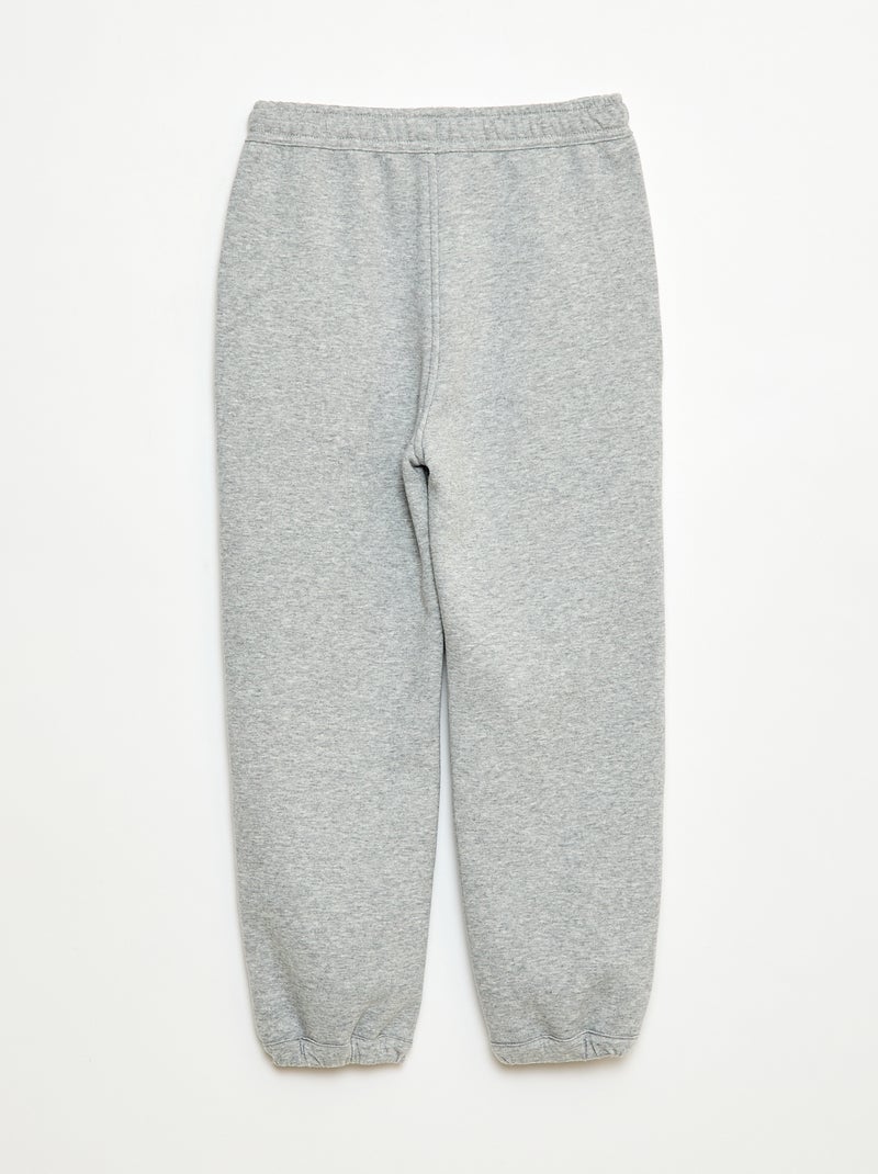 Pantalon de jogging uni avec 2 poches Gris - Kiabi