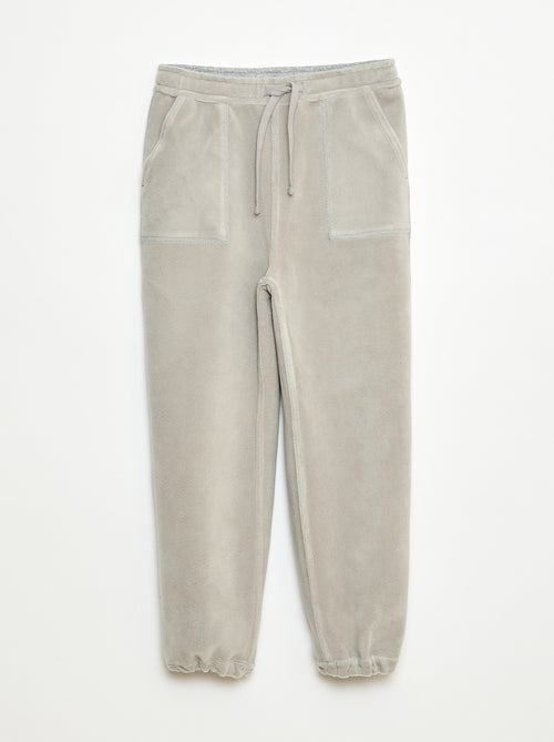 Pantalon de jogging uni avec 2 poches - Kiabi