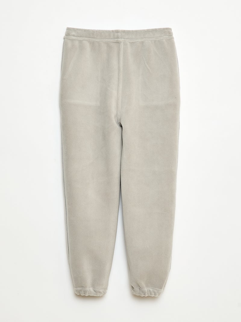 Pantalon de jogging uni avec 2 poches Gris - Kiabi
