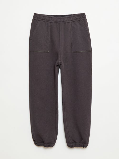 Pantalon de jogging uni avec 2 poches - Kiabi