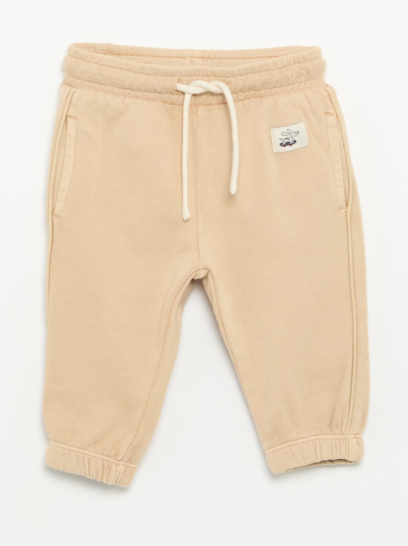 Pantalon de jogging uni Beige - Kiabi