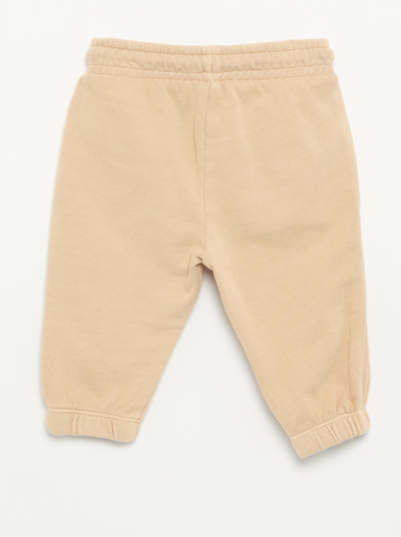 Pantalon de jogging uni Beige - Kiabi