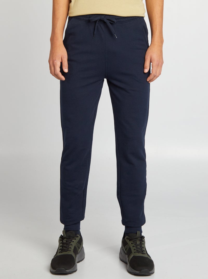 Pantalon de jogging uni Bleu - Kiabi