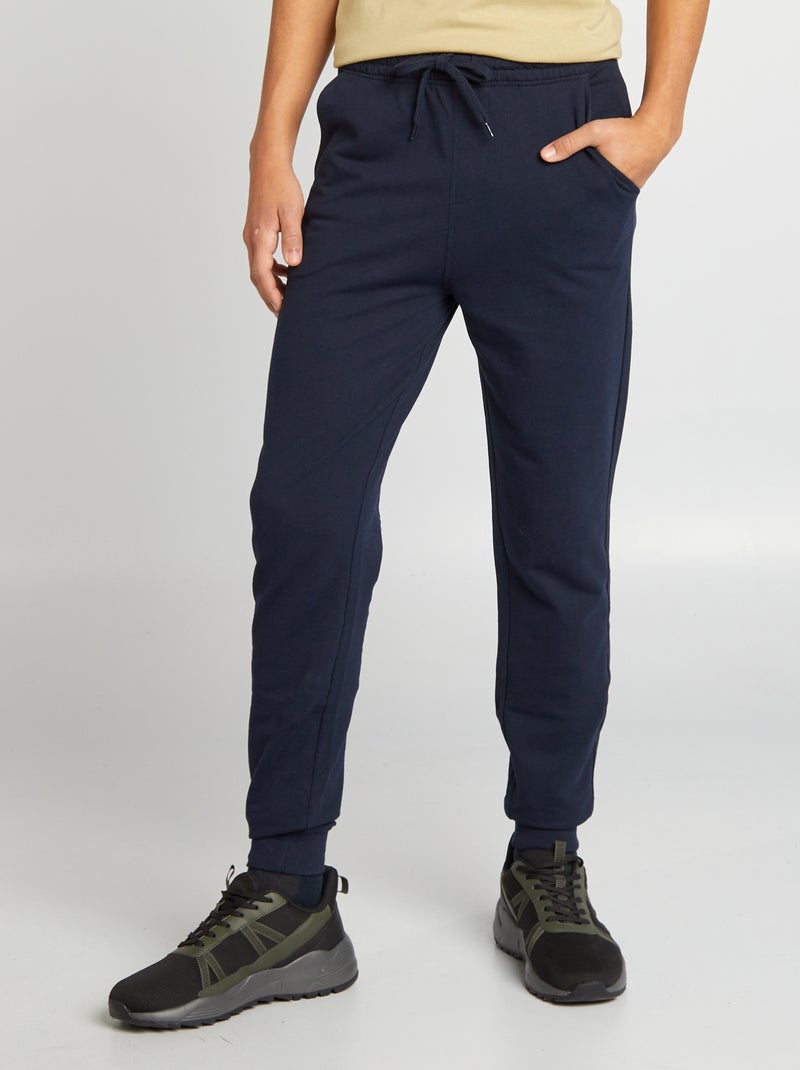 Pantalon de jogging uni Bleu - Kiabi