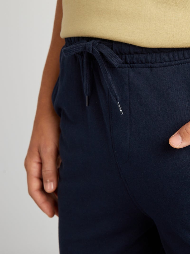 Pantalon de jogging uni Bleu - Kiabi