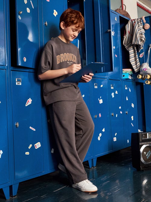 Pantalon de jogging uni en French Terry - Kiabi Pantalon de jogging uni en French Terry - Kiabi