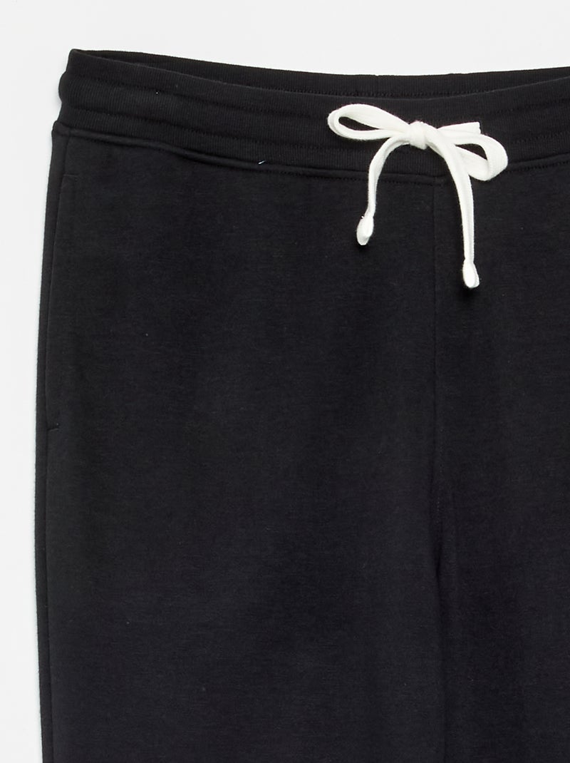 Pantalon de jogging uni Noir - Kiabi
