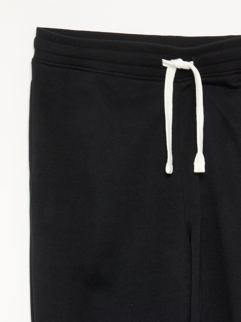 Pantalon de jogging uni Noir - Kiabi