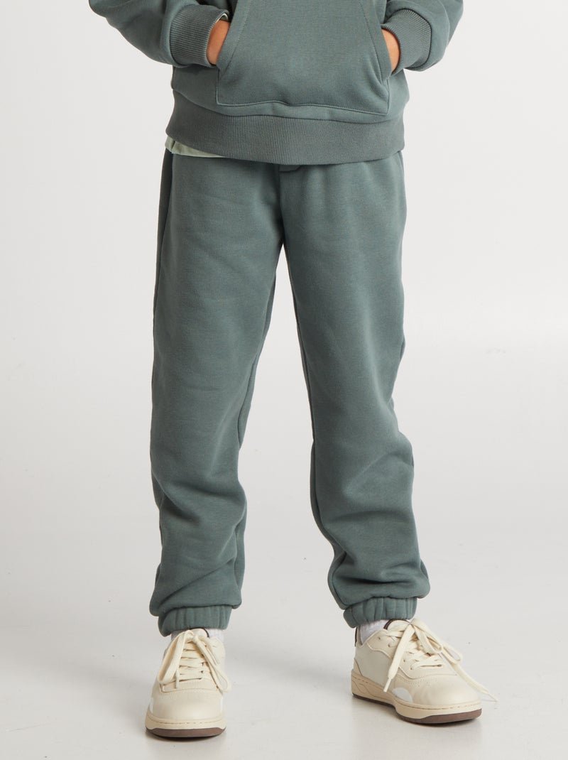 Pantalon de jogging uni Vert - Kiabi