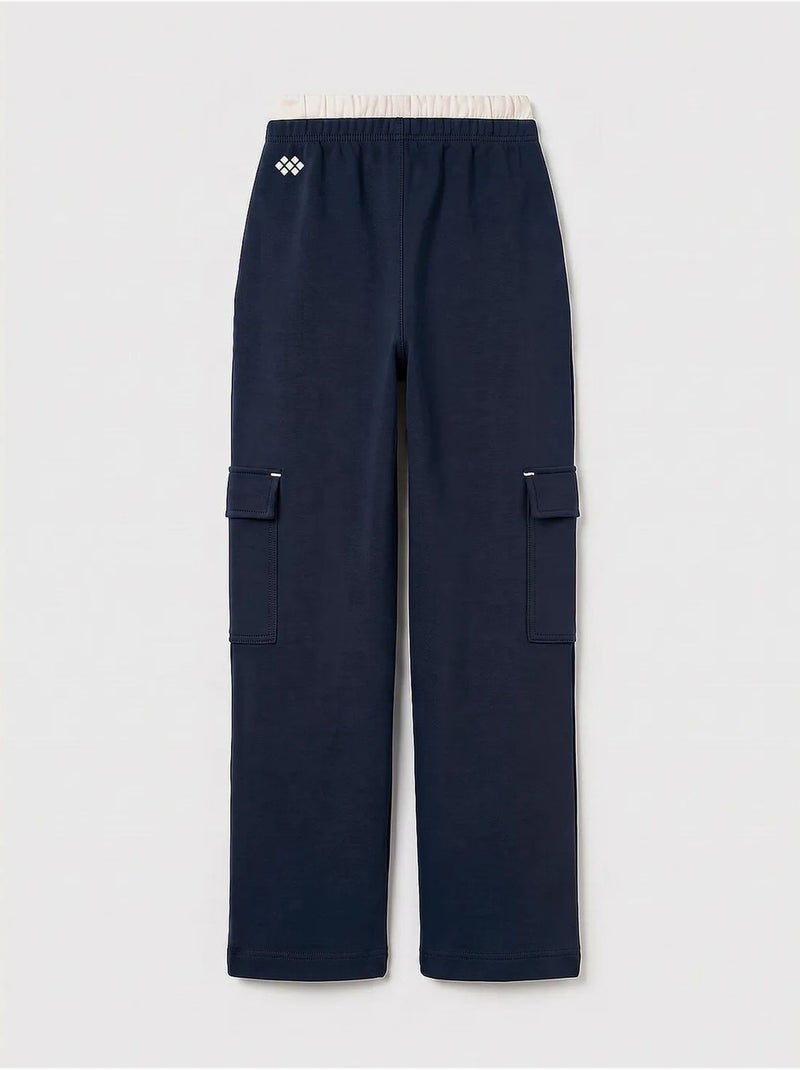 Pantalon de jogging unisexe junior à taille élastique tommy Bleu marine - Kiabi