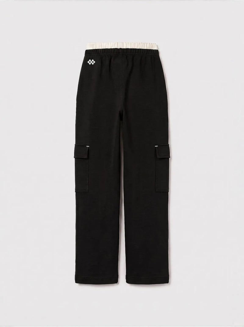 Pantalon de jogging unisexe junior à taille élastique tommy Noir - Kiabi