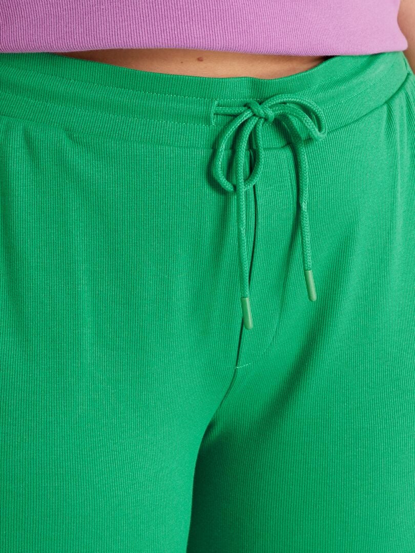 Pantalon de jogging vert - Kiabi