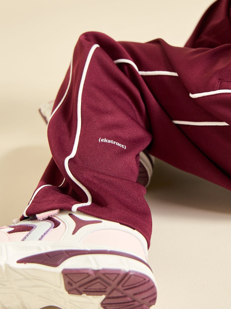 Pantalon de jogging wide leg Rouge - Kiabi