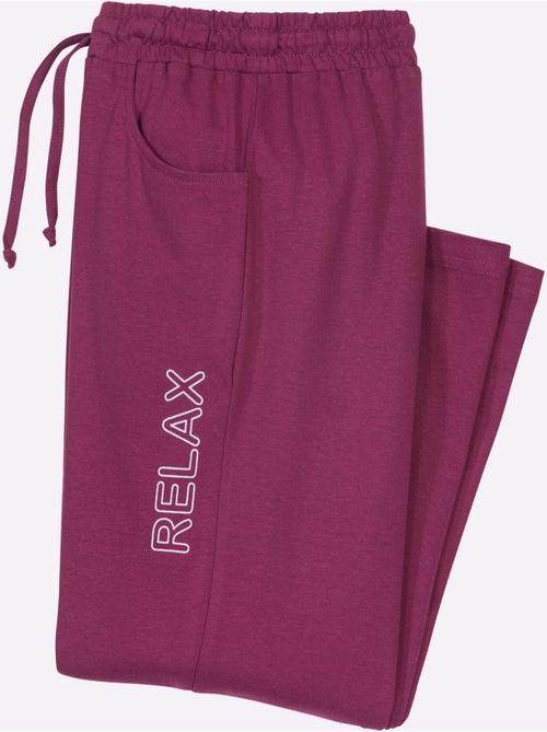Pantalon de loisirs à ceinture élastique avec poches et imprimé - taille standard - moda vilona - Kiabi Pantalon de loisirs à ceinture élastique avec poches et imprimé - taille standard - moda vilona - Kiabi
