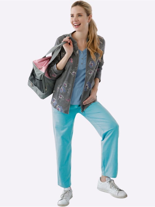 Pantalon de loisirs avec ceinture élastique et 2 poches - Taille standard - Moda Vilona - Kiabi Pantalon de loisirs avec ceinture élastique et 2 poches - Taille standard - Moda Vilona - Kiabi