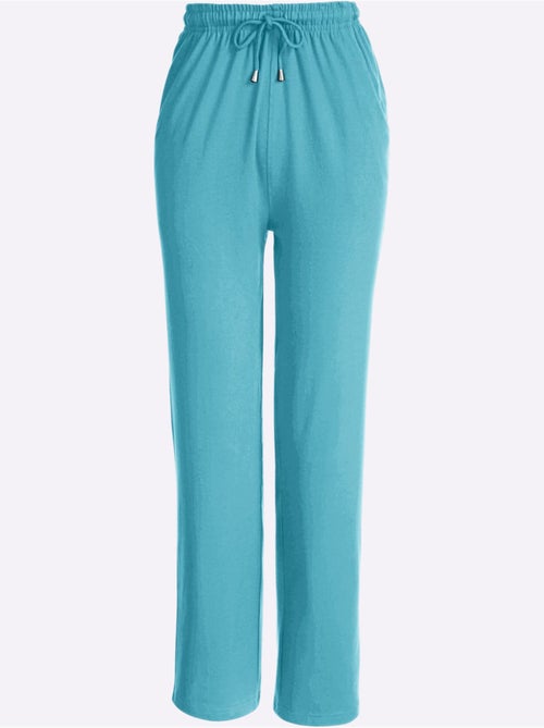 Pantalon de loisirs avec ceinture élastique et 2 poches - Taille standard - Moda Vilona - Kiabi Pantalon de loisirs avec ceinture élastique et 2 poches - Taille standard - Moda Vilona - Kiabi