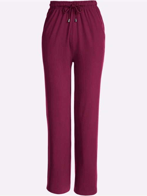 Pantalon de loisirs avec ceinture élastique et cordon - Taille standard - Moda Vilona - Kiabi Pantalon de loisirs avec ceinture élastique et cordon - Taille standard - Moda Vilona - Kiabi