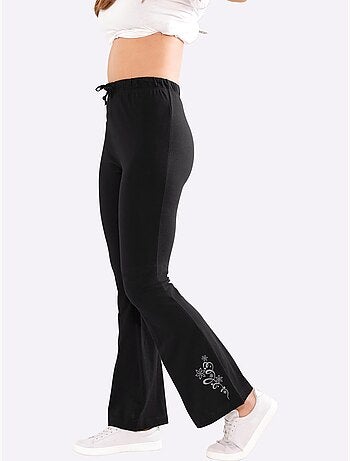 Pantalon de loisirs avec ceinture élastique et imprimé graphique - Taille standard - Moda Vilona