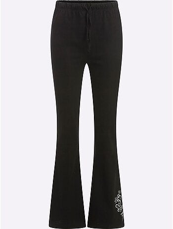 Pantalon de loisirs avec ceinture élastique et imprimé graphique - Taille standard - Moda Vilona