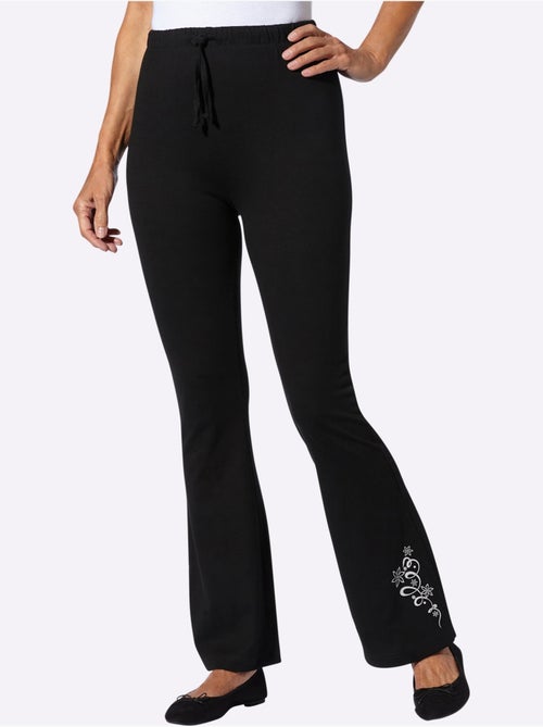 Pantalon de loisirs avec ceinture élastique et imprimé graphique - Taille standard - Moda Vilona - Kiabi