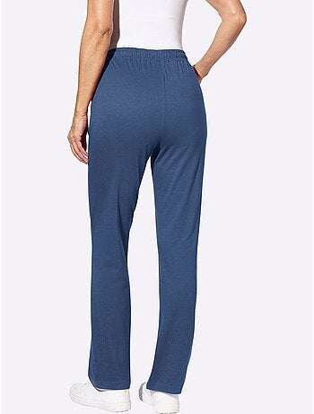 Pantalon de loisirs avec ceinture élastique et imprimé relax - taille standard - moda vilona