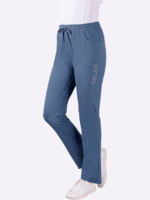 Pantalon de loisirs avec ceinture élastique et imprimé relax - taille standard - moda vilona - Kiabi