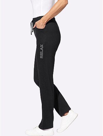 Pantalon de loisirs avec ceinture élastique et imprimé relax - taille standard - moda vilona