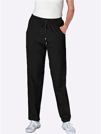 Pantalon de loisirs avec ceinture élastique et cordon - taille standard - moda vilona