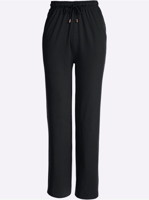 Pantalon de loisirs avec ceinture élastique et poches - Taille standard - Moda Vilona - Kiabi